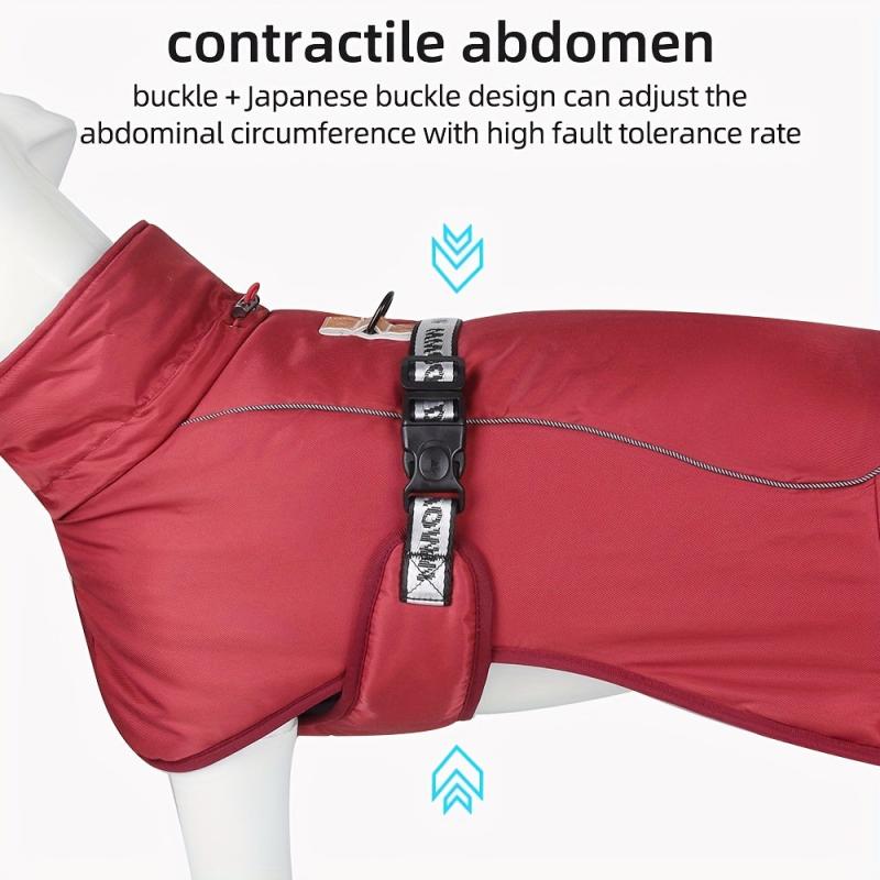 Thicken Warm Reflective Strap Dog Jacket for Autumn/Winter