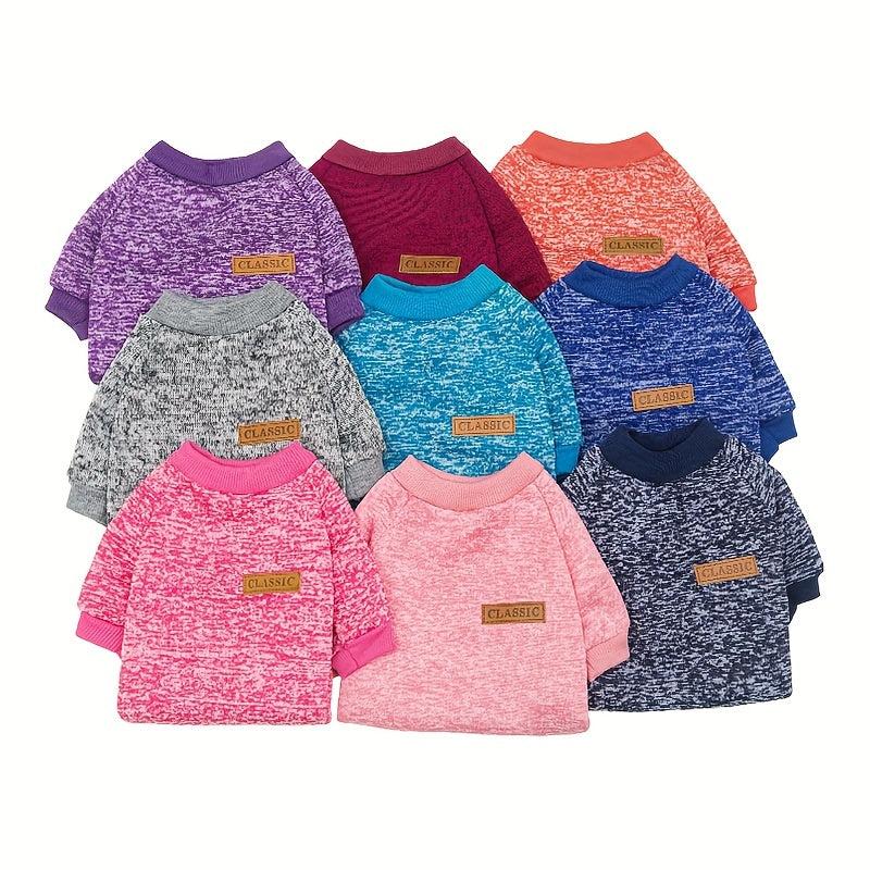 Soft Warm Dog Sweater Autumn And Winter Thin Fleece Pet Sweatshirt