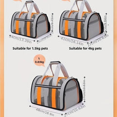 Portable Crossbody Cat Bag Large Capacity Pet Carrier