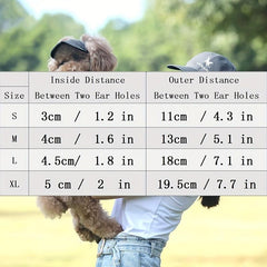 Adjustable Pet Baseball Cap for Dogs and Cats Sun Protection