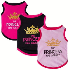 The Princess Has Arrived Pet Breathable Vest Dog Cat Summer Party Clothes