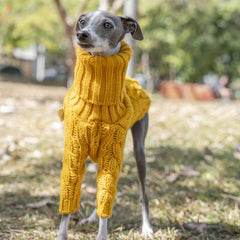 Dog Winter Thickened Sweater Knitted Turtleneck Clothes for Large Dogs