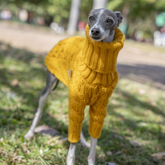 Dog Winter Thickened Sweater Knitted Turtleneck Clothes for Large Dogs