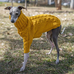 Dog Winter Thickened Sweater Knitted Turtleneck Clothes for Large Dogs