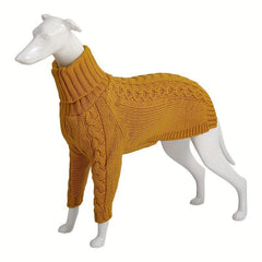 Dog Winter Thickened Sweater Knitted Turtleneck Clothes for Large Dogs