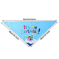 Dog Birthday Bandana Hat Scarf
