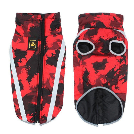 Waterproof Warm Dog Winter Coat with Reflective Decor