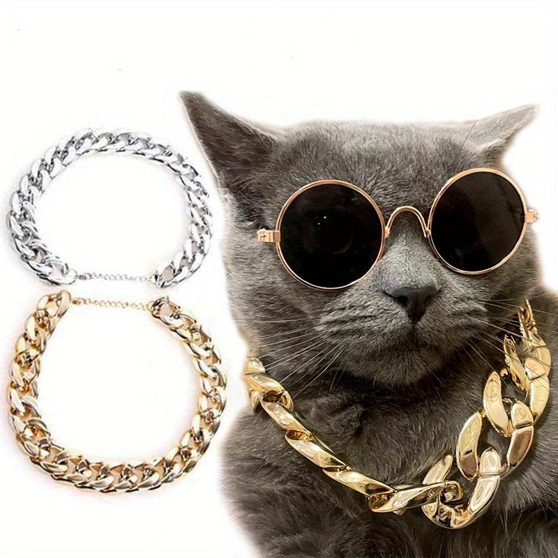 Stylish Dog Choke Chain Necklace Pet Collar for Dogs and Cats