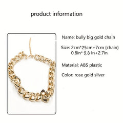 Stylish Dog Choke Chain Necklace Pet Collar for Dogs and Cats