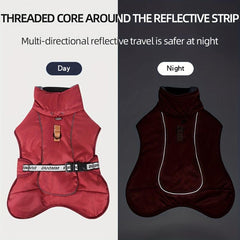 Pet Winter Cotton Dog Clothes Zipper Jacket