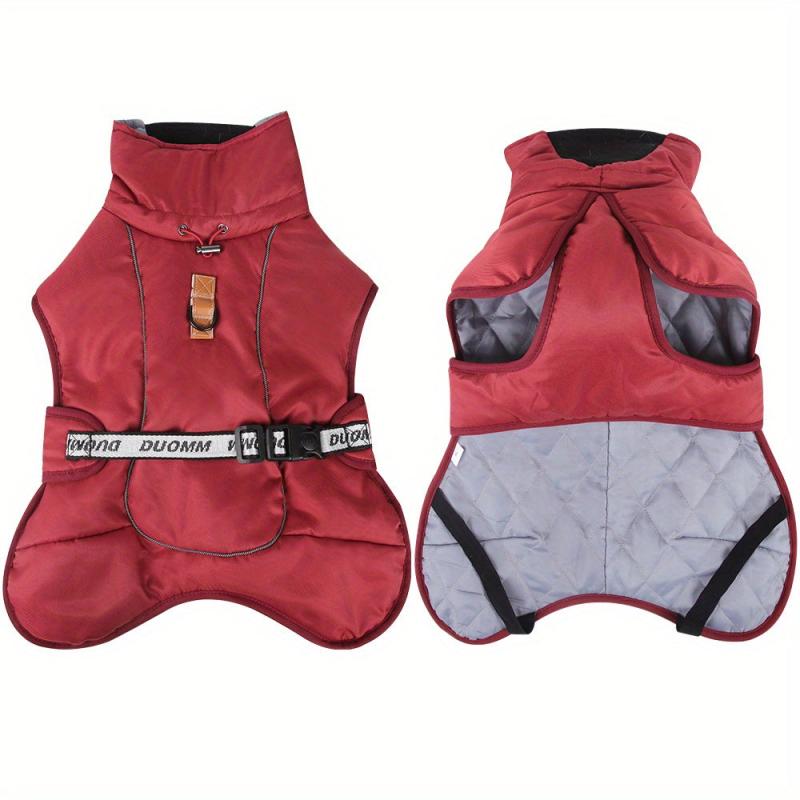 Pet Winter Cotton Dog Clothes Zipper Jacket
