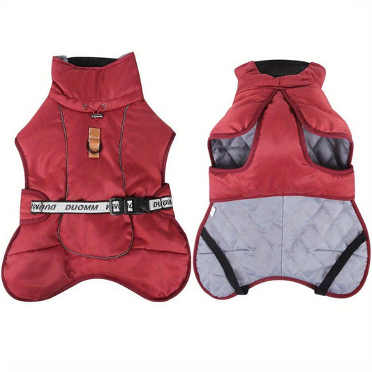 Pet Winter Cotton Dog Clothes Zipper Jacket