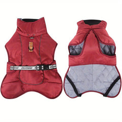 Pet Winter Cotton Dog Clothes Zipper Jacket