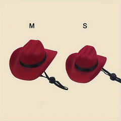 Adjustable Pet Cowboy Hat for Dogs and Cats