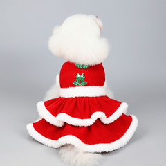 Christmas Plush Dog Dress & Santa Suit for Kittens & Puppies