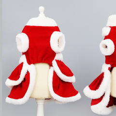 Christmas Plush Dog Dress & Santa Suit for Kittens & Puppies