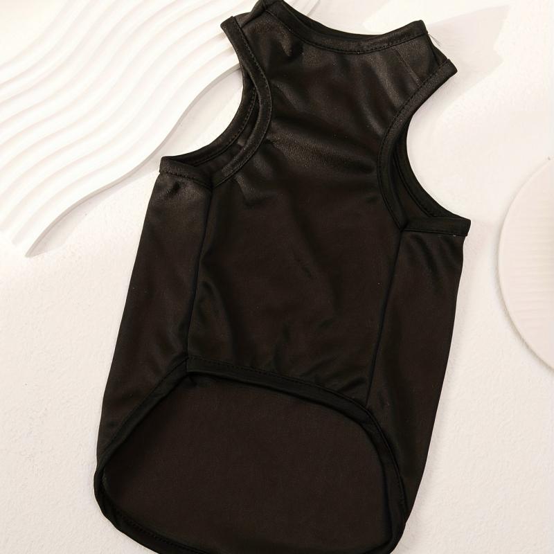 Pet Tank Top with Necklace Cat Graphic Print Clothes