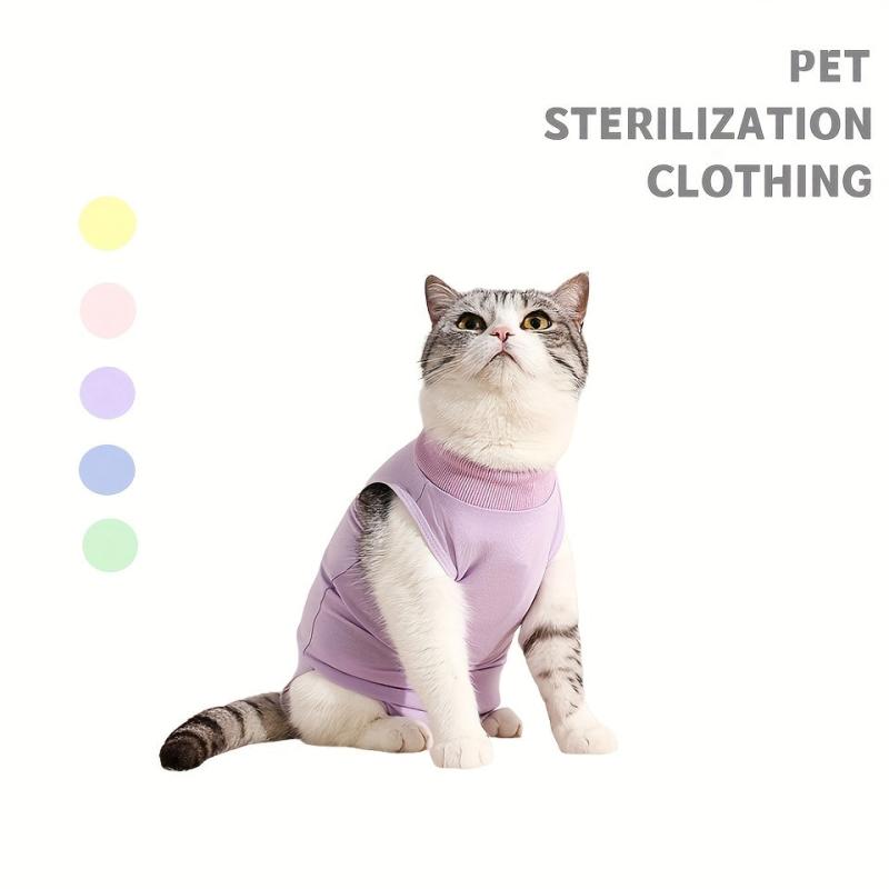 Adjustable Pet Recovery Shirt Modal Vest for Cat & Puppy