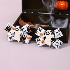 Halloween Pet Hair Clip Pumpkin Decor Dog Hairpin
