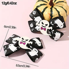 Halloween Pet Hair Clip Pumpkin Decor Dog Hairpin