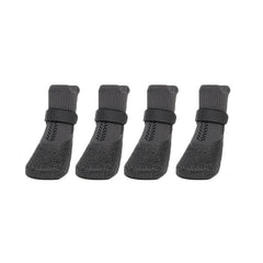 4pcs Soft Rubber Dog Shoes Breathable Comfortable Dog Foot Covers