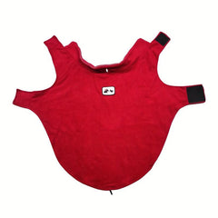 Windproof Plush Dog Sports Vest Clothes Night Reflective Pet Warm Jacket