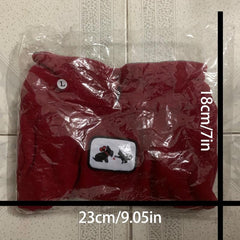 Windproof Plush Dog Sports Vest Clothes Night Reflective Pet Warm Jacket
