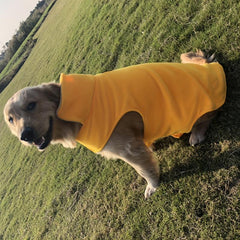 Windproof Plush Dog Sports Vest Clothes Night Reflective Pet Warm Jacket