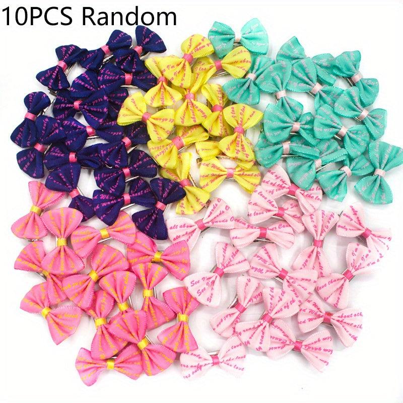 Pet Hair Accessories 3pcs 10pcs Dog Bowknot Hair Clip For Dogs & Cats