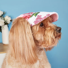Dog Canvas Baseball Cap with Ear Holes for Large Dogs