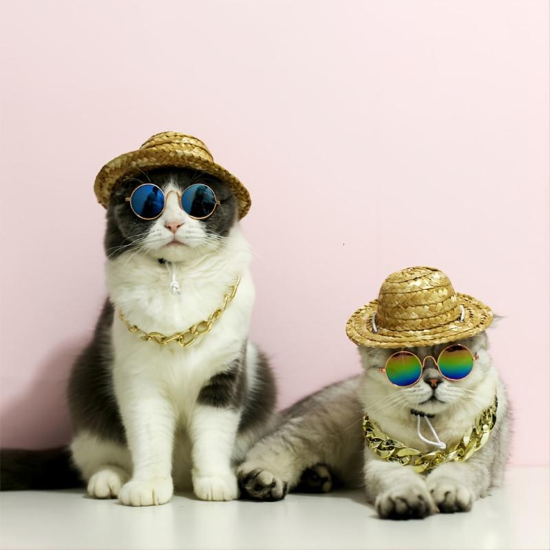 Round Sunglasses for Pets - Cat Glasses for Kitten and Dog