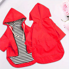 Reflective Raincoat for Dogs w/ Zipper & Hood