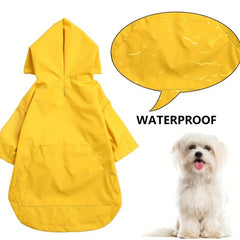 Reflective Raincoat for Dogs w/ Zipper & Hood