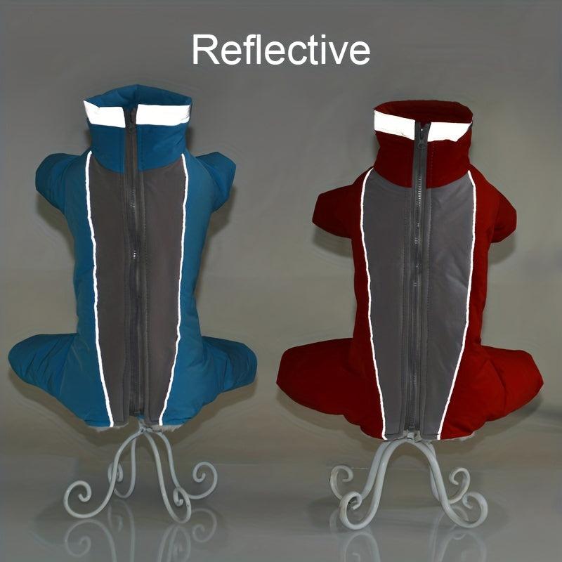 Winter Dog Coat Waterproof Windproof Reflective Jacket for Small Medium Dogs