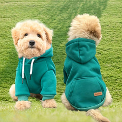Pet Hooded Sweater Soft Warm Dog Clothes For Small And Medium Dogs