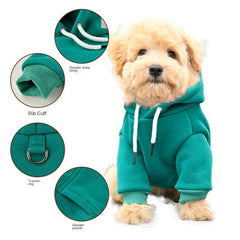 Pet Hooded Sweater Soft Warm Dog Clothes For Small And Medium Dogs