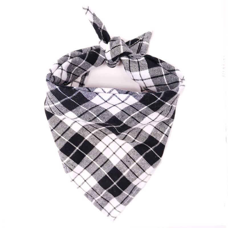 Christmas Pet Bandana Scarf Plaid Festive Design for Dogs Cats