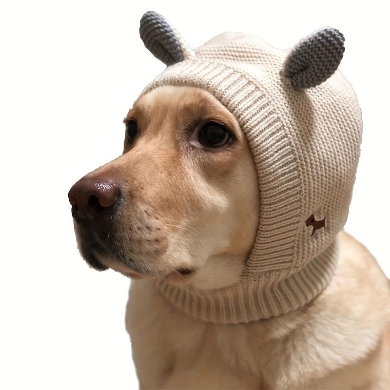 Dog Rabbit Ear Knitted Hat for Warmth & Comfort