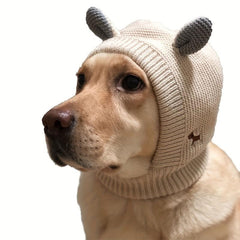 Dog Rabbit Ear Knitted Hat for Warmth & Comfort