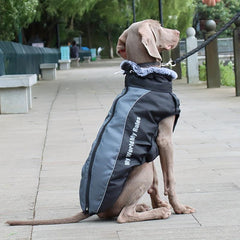 Reflective Warm Collar Jacket Waterproof Windbreaker Coat for Medium Large Dog