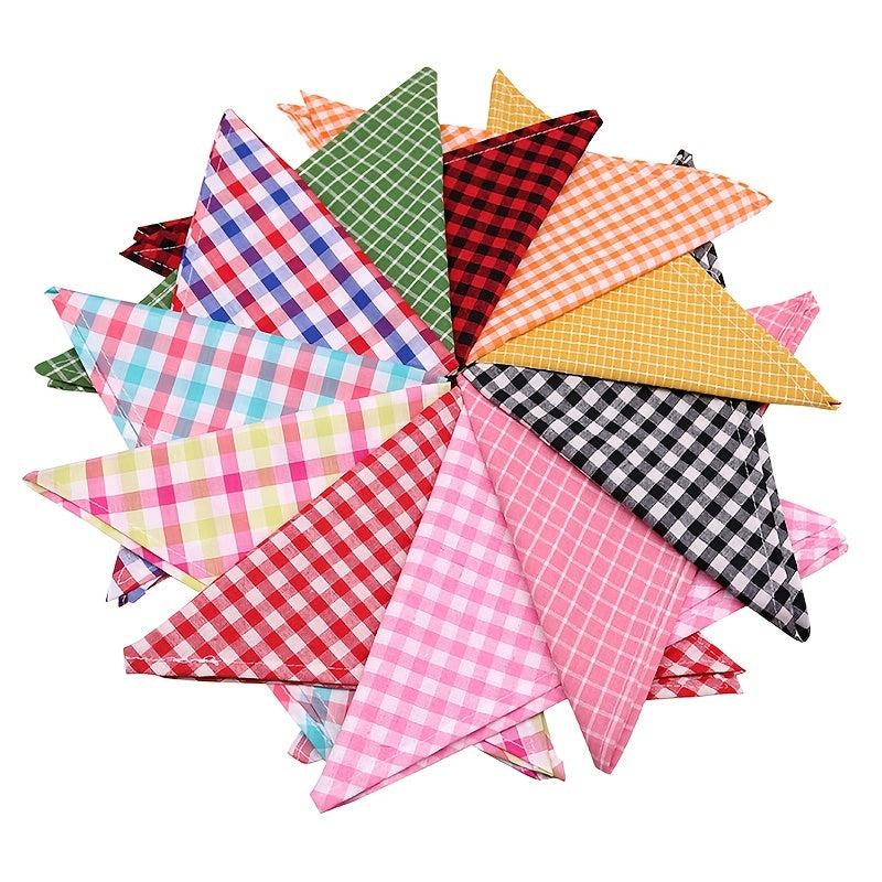 Classic Plaid Dog Bandana Christmas Pet Accessories