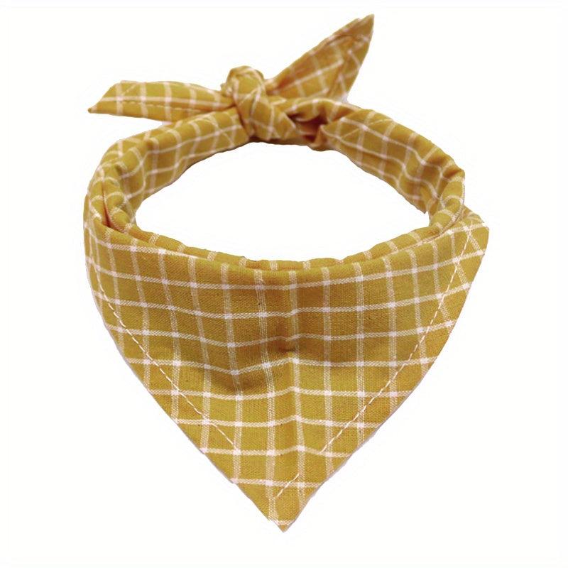 Classic Plaid Dog Bandana Christmas Pet Accessories