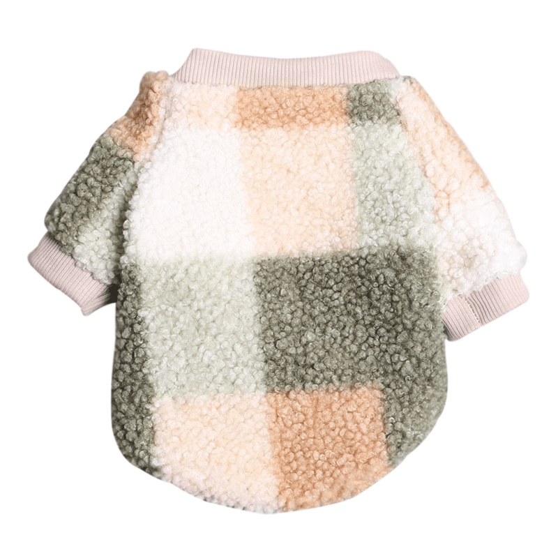 Block Pet Lamb Fleece Sweater For Winter Dog Clothes