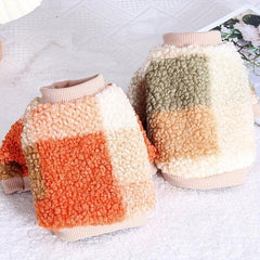 Block Pet Lamb Fleece Sweater For Winter Dog Clothes