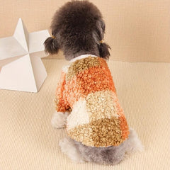 Block Pet Lamb Fleece Sweater For Winter Dog Clothes