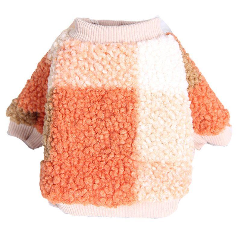 Block Pet Lamb Fleece Sweater For Winter Dog Clothes