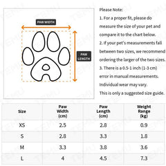 4pcs Cartoon Dog Sock Shoes Non-slip Waterproof Boots for Small and Medium Dogs