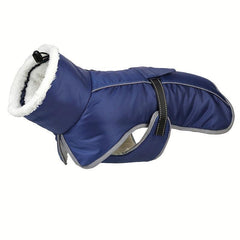 Winter Dog Coat Waterproof Warm Dog Turtleneck Reflective Jacket