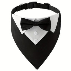 Bowknot Decorated Pet Bandana for Cats and Dogs Wedding Suit
