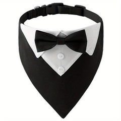 Bowknot Decorated Pet Bandana for Cats and Dogs Wedding Suit